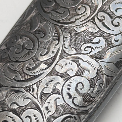 1900 British Antique Sterling Silver Chatelaine Case George Unite